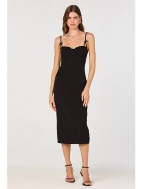 chinese dress ladies Lace Corset Shapewear Midi Dress | Side-Slit Hourglass main image 0